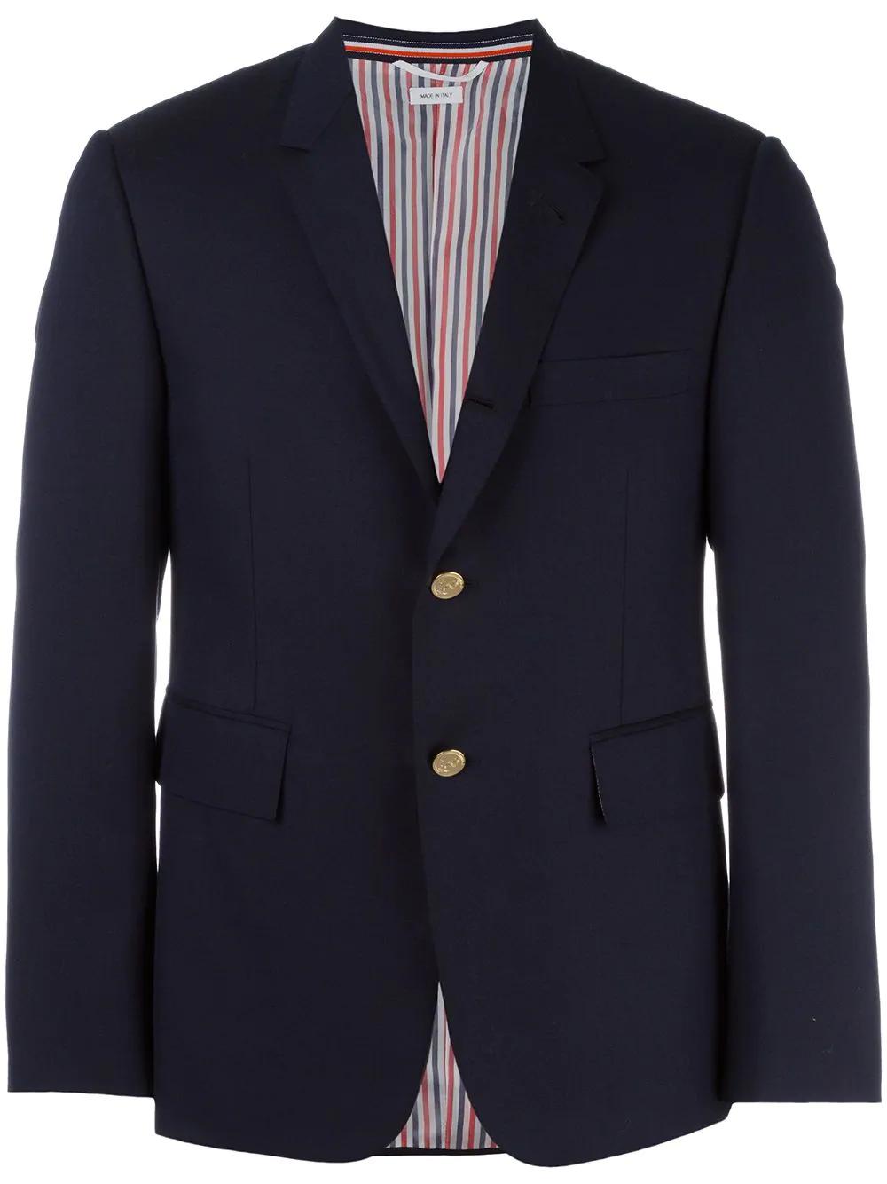 Super 120s twill sport blazer by THOM BROWNE