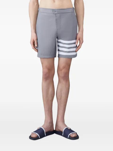 Swim Tech 4-Bar deck shorts by THOM BROWNE