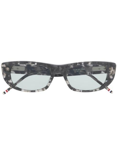 TB417 tortoiseshell rectangular-frame sunglasses by THOM BROWNE