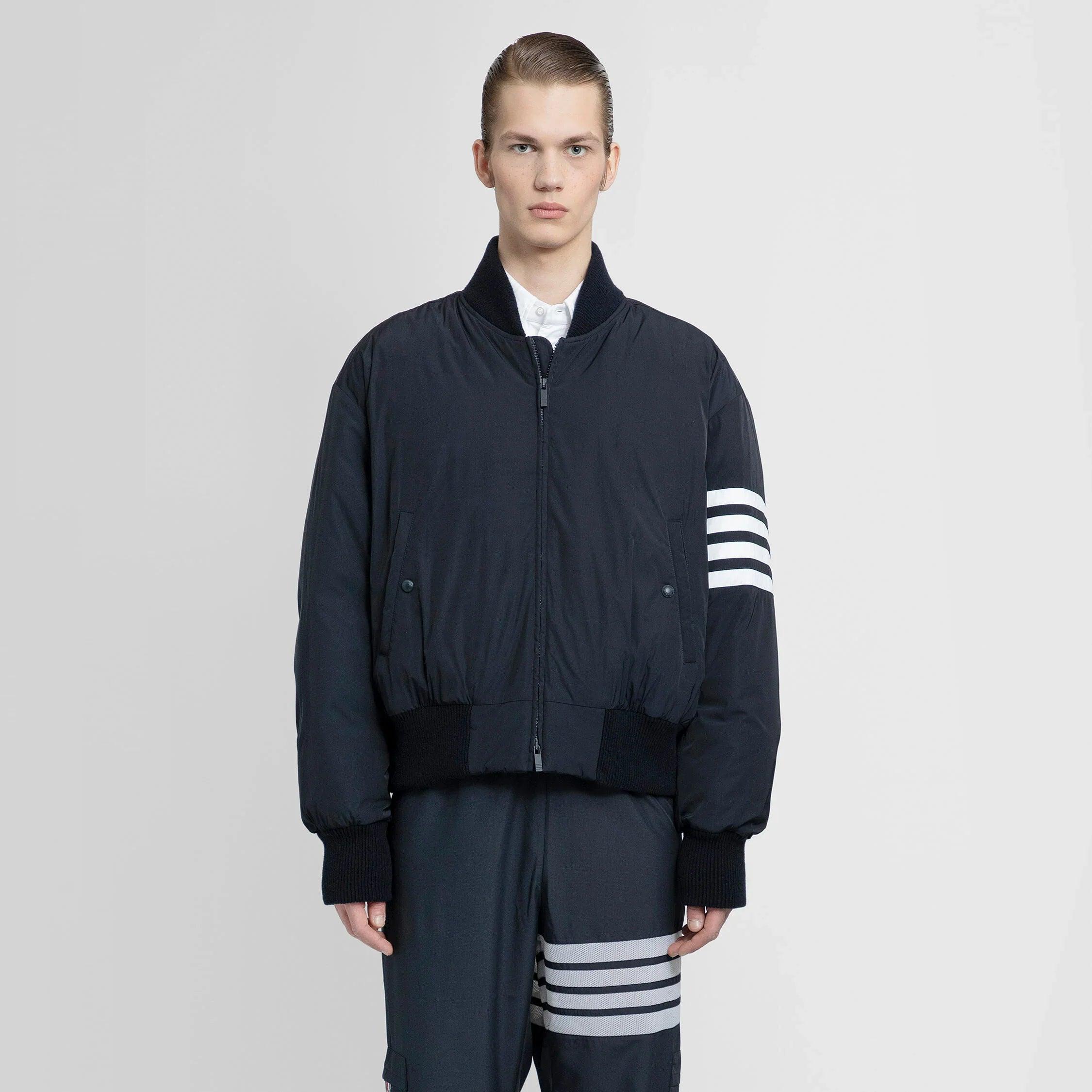 THOM BROWNE MAN BLUE JACKETS by THOM BROWNE