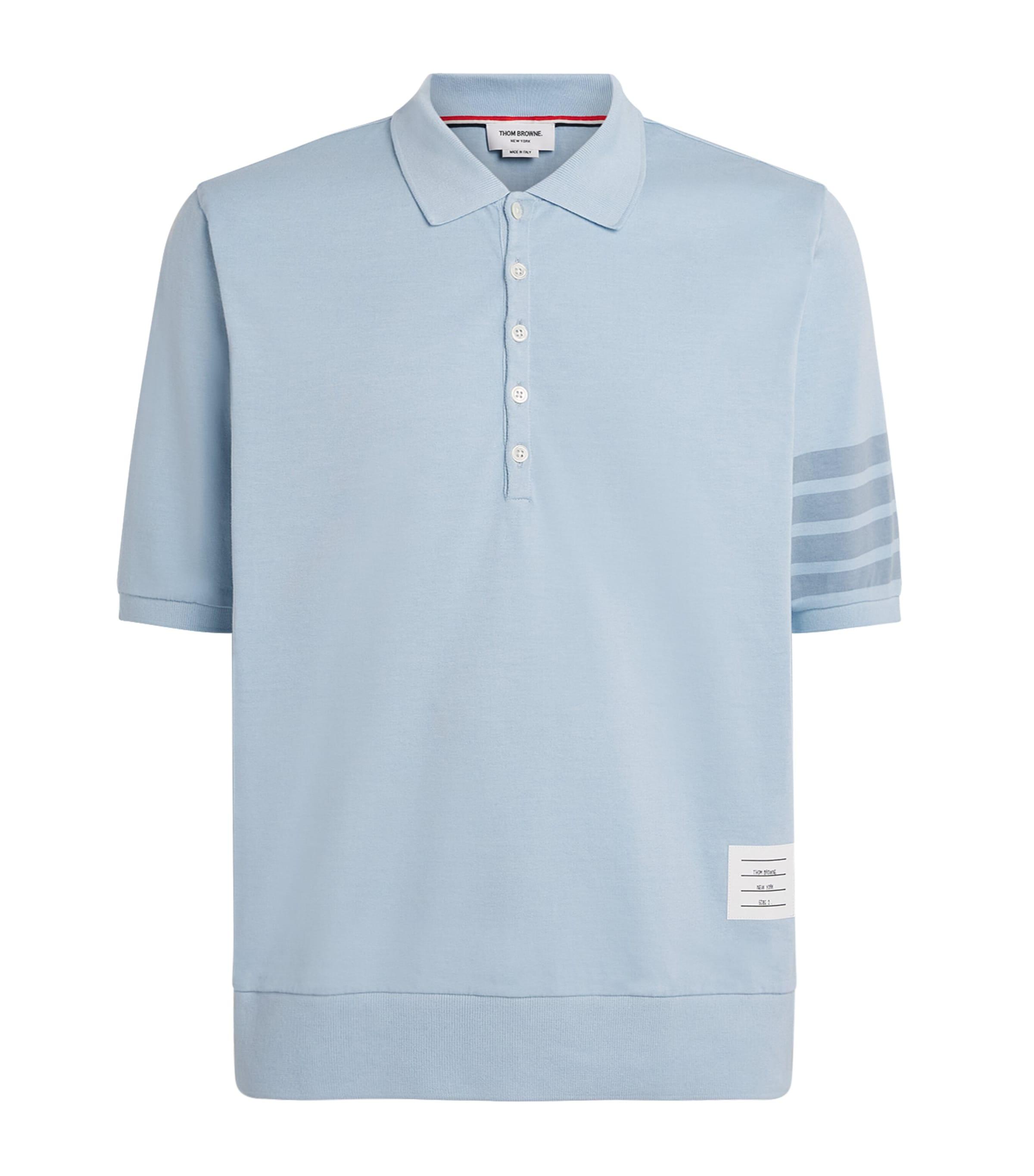 Thom Browne Cotton 4-Bar Polo Shirt by THOM BROWNE