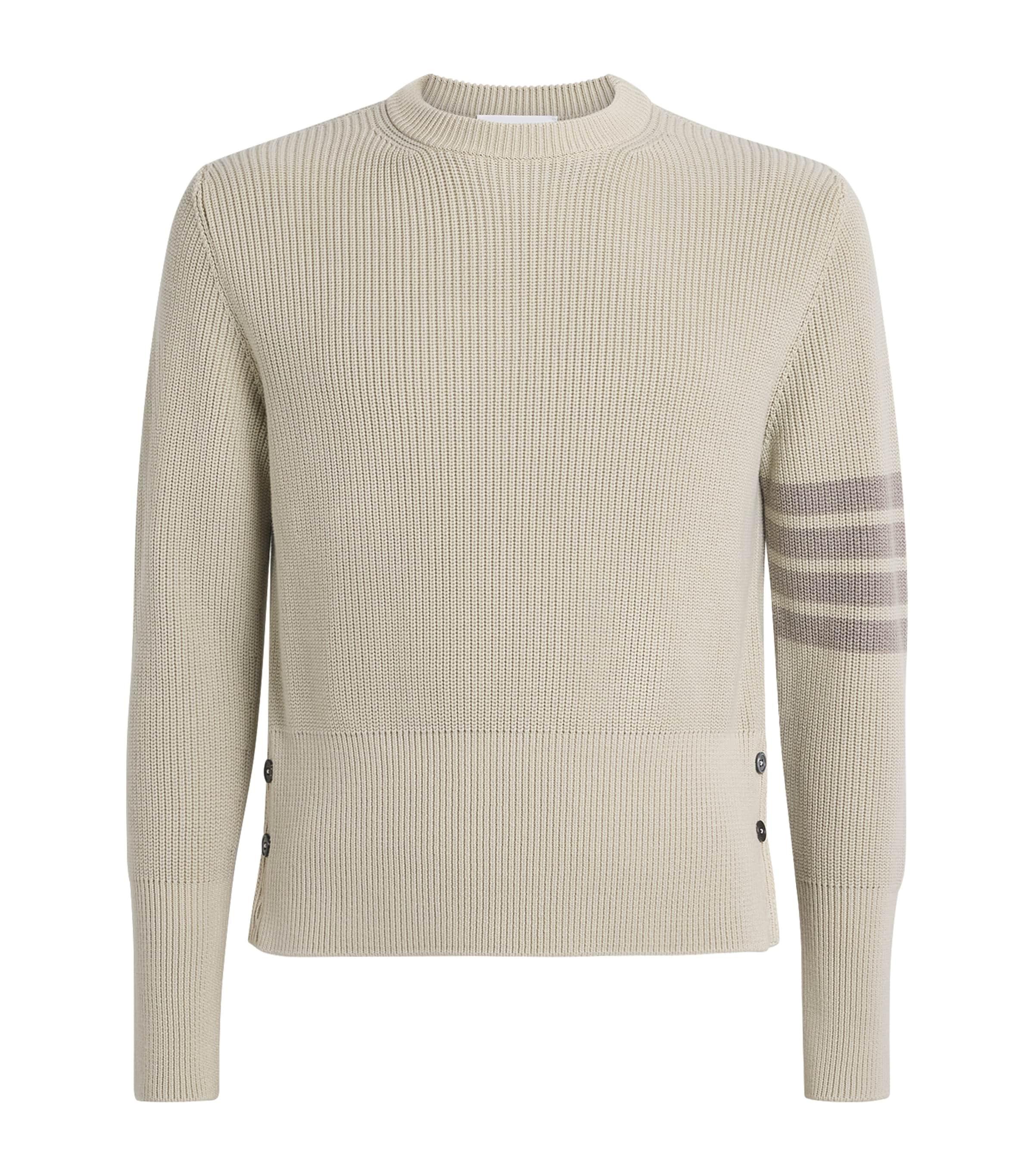 Thom Browne Cotton 4-Bar Sweater by THOM BROWNE