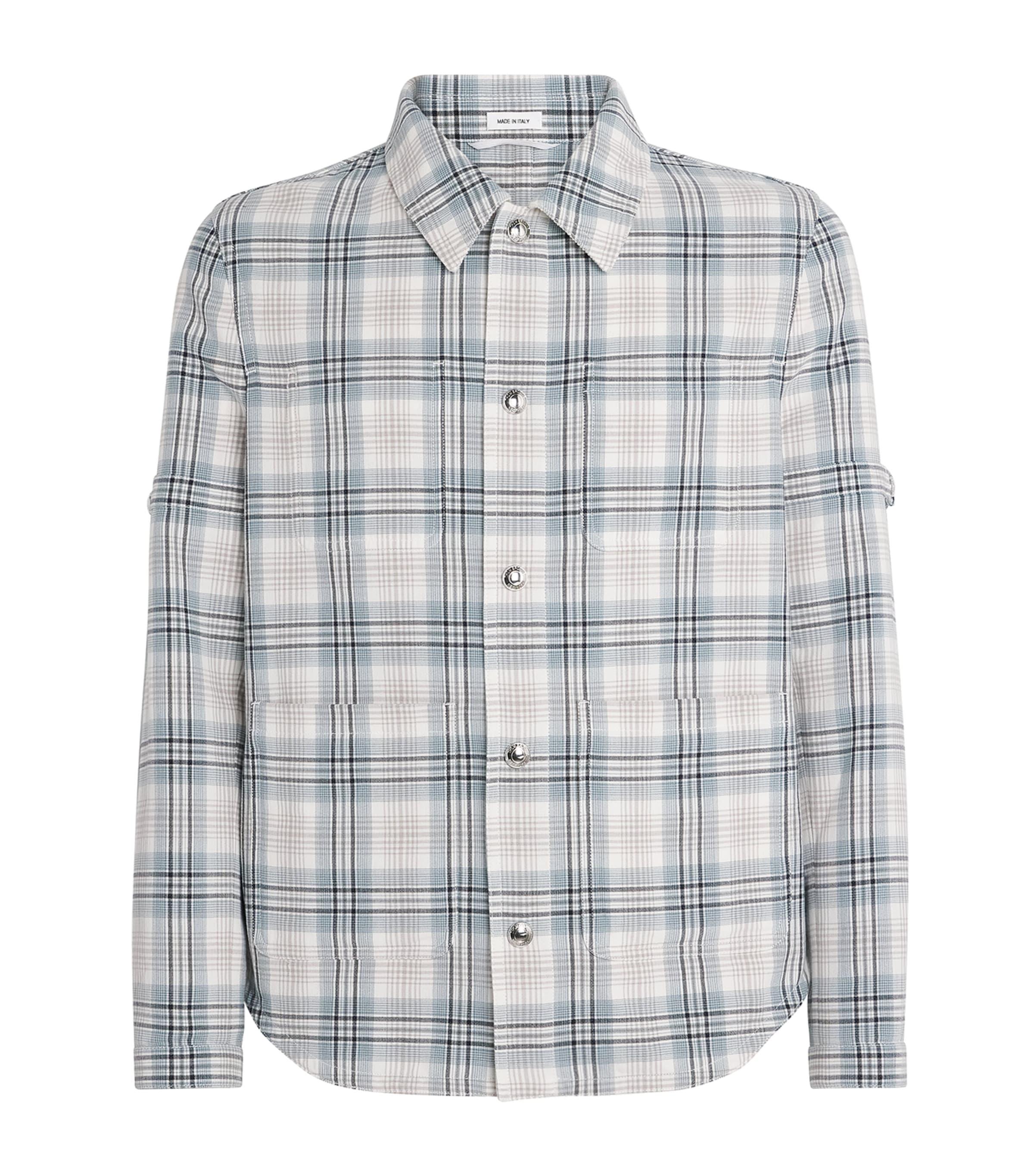 Thom Browne Cotton-Blend Check Utility Shacket by THOM BROWNE