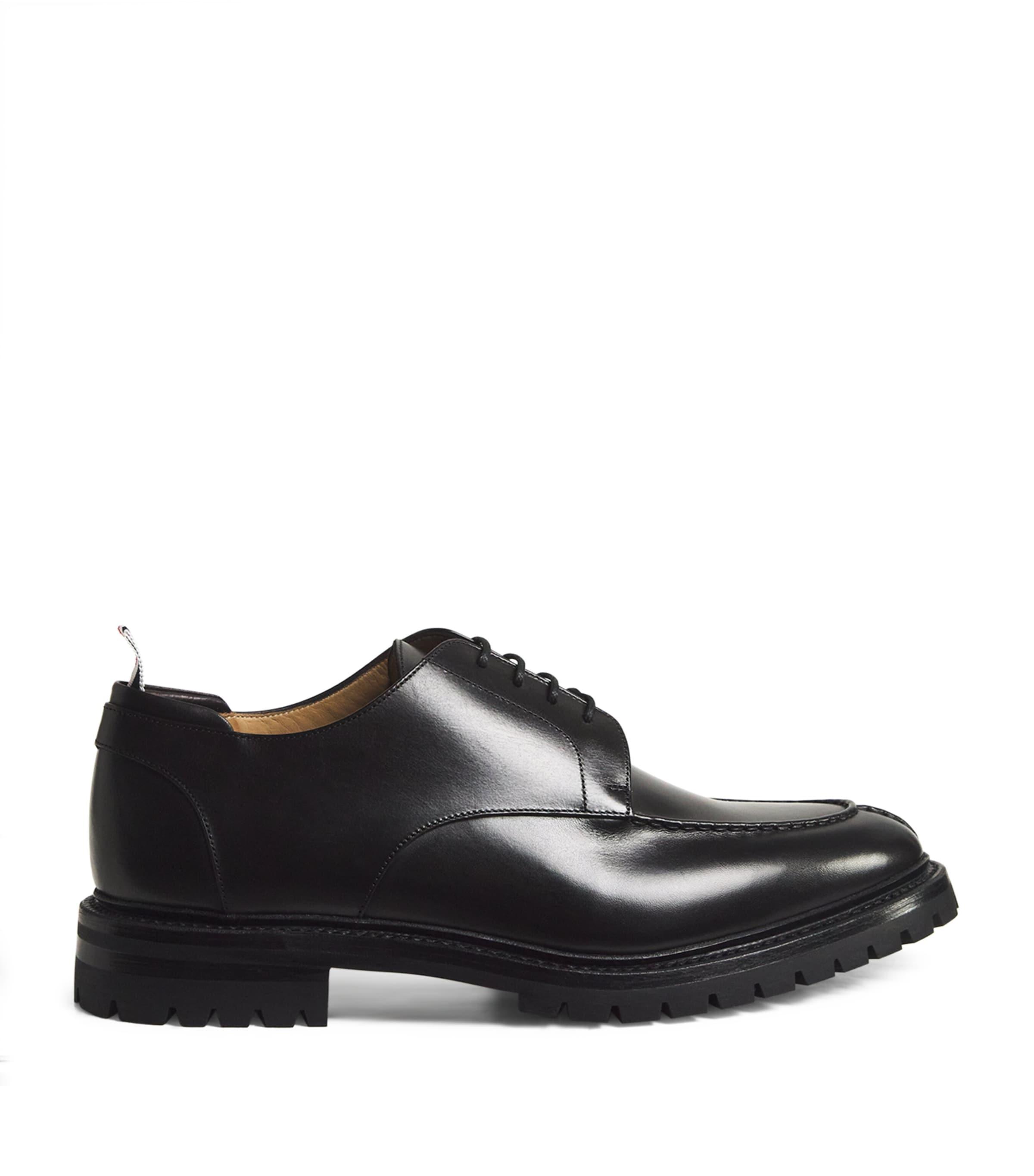 Thom Browne Leather Commmando Derby Shoes by THOM BROWNE