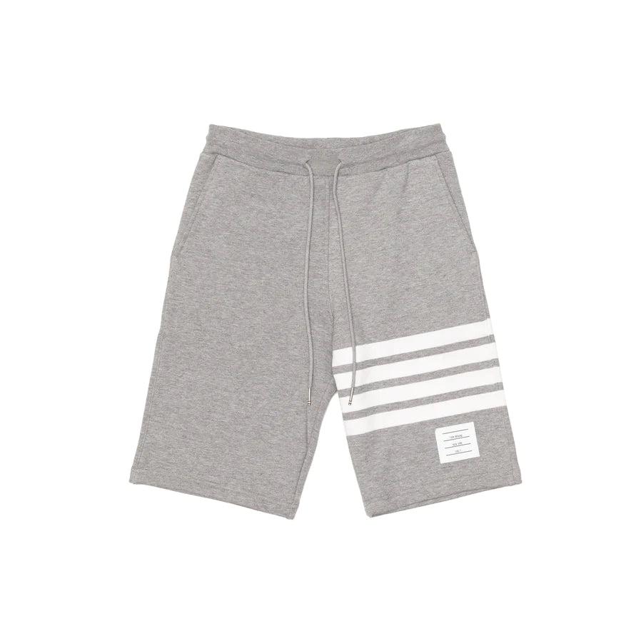 Thom Browne - Mens Classic Sweat Shorts With Engineered 4-Bar - (Light Grey) by THOM BROWNE