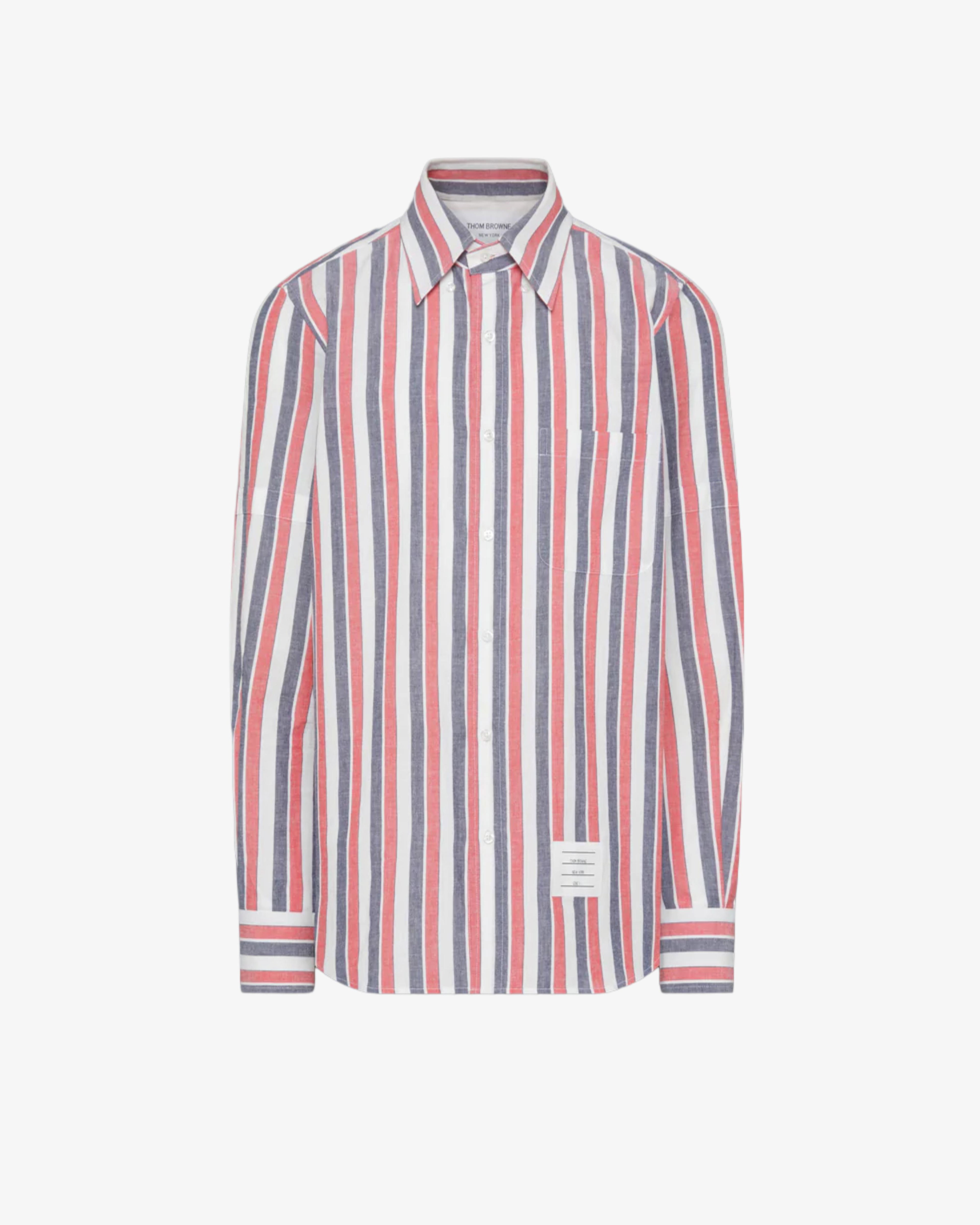 Thom Browne - Men's Long Sleeve Bd Straight Fit Shirt - (Stripes) by THOM BROWNE