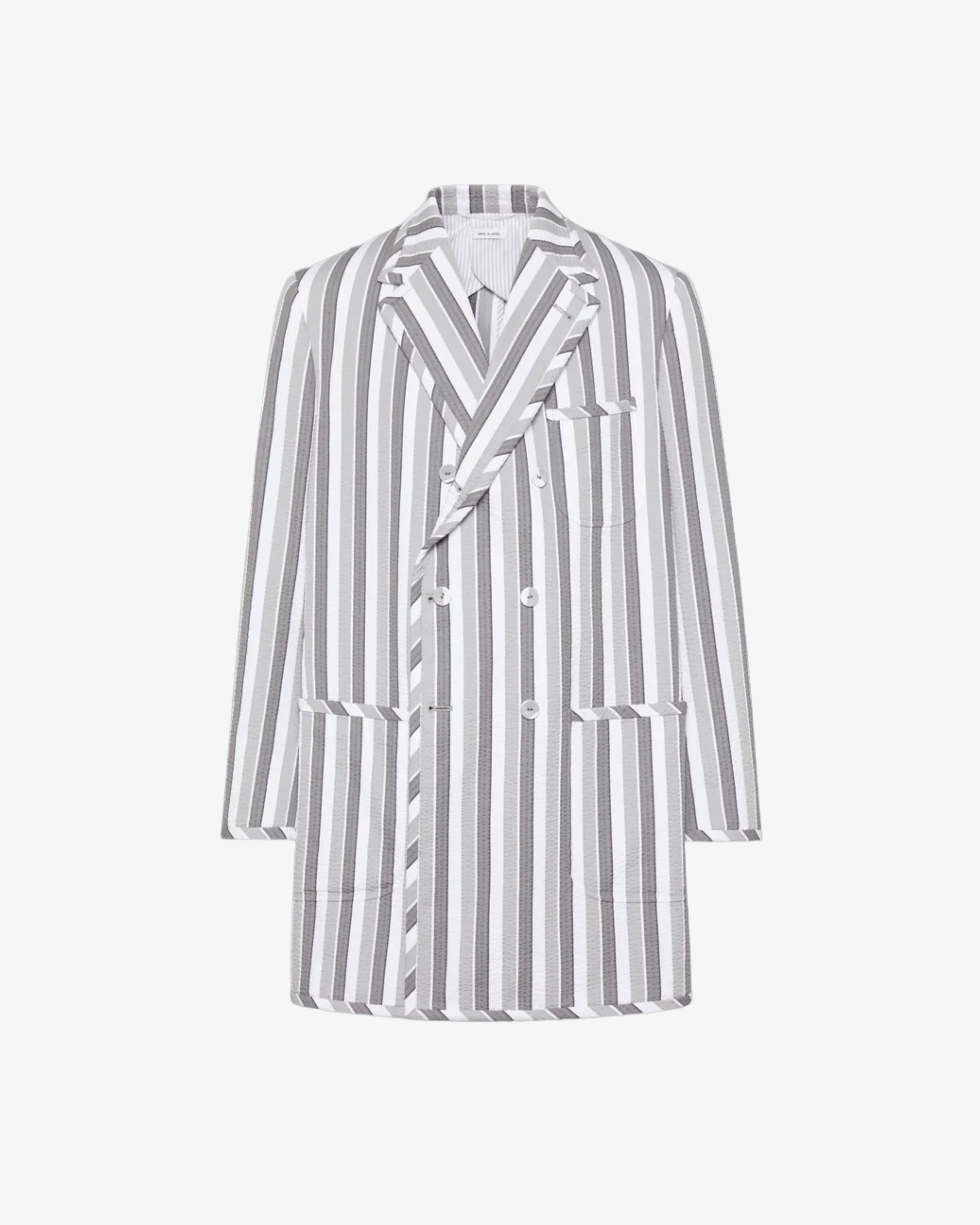 Thom Browne - Men's Oversized Wide Lapel - (Stripes) by THOM BROWNE