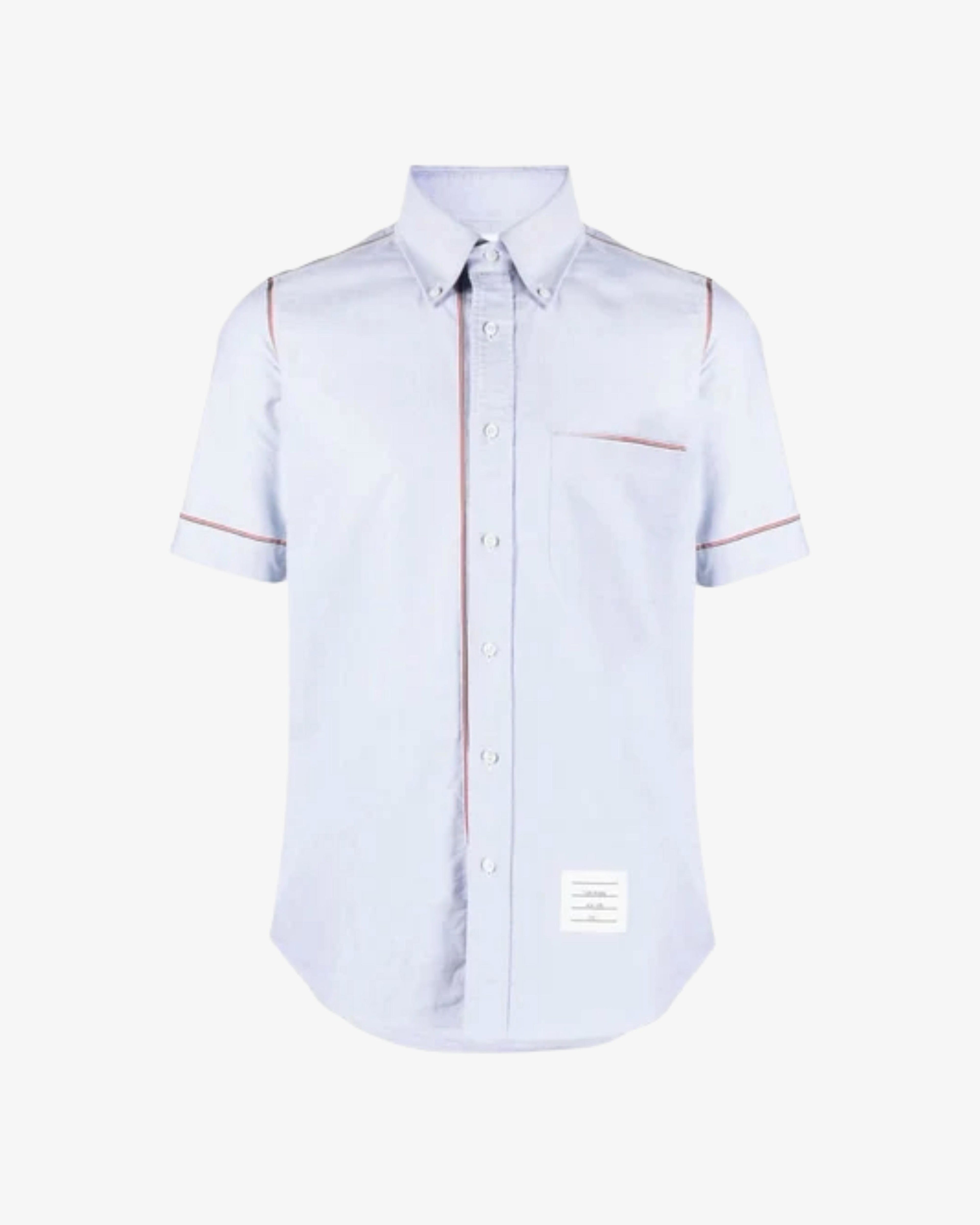 Thom Browne - Men's Oxford Short Sleeve Shirt - (Light Blue 480) by THOM BROWNE