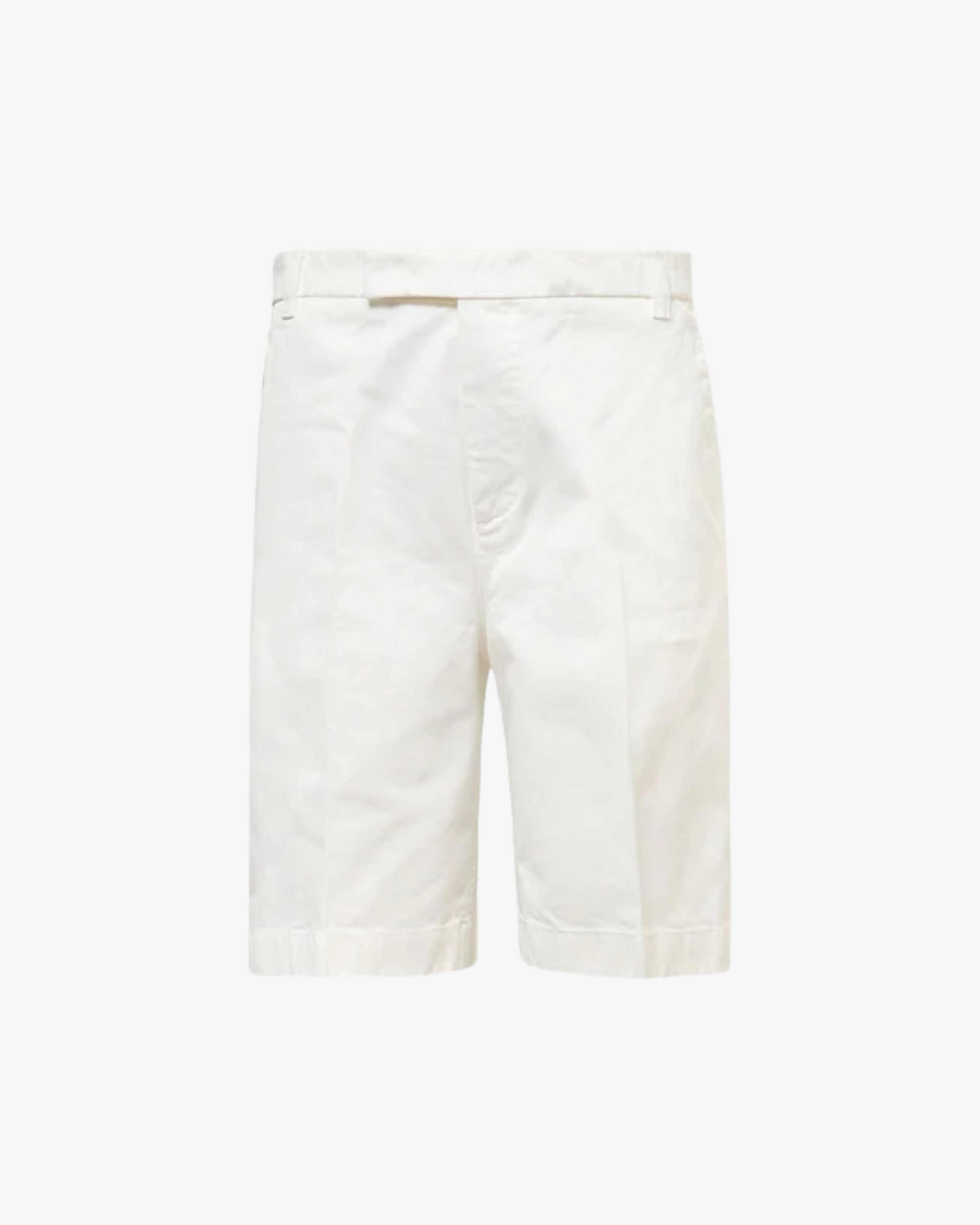Thom Browne - Men's Utility Chino Garment Dye Shorts - (White) by THOM BROWNE