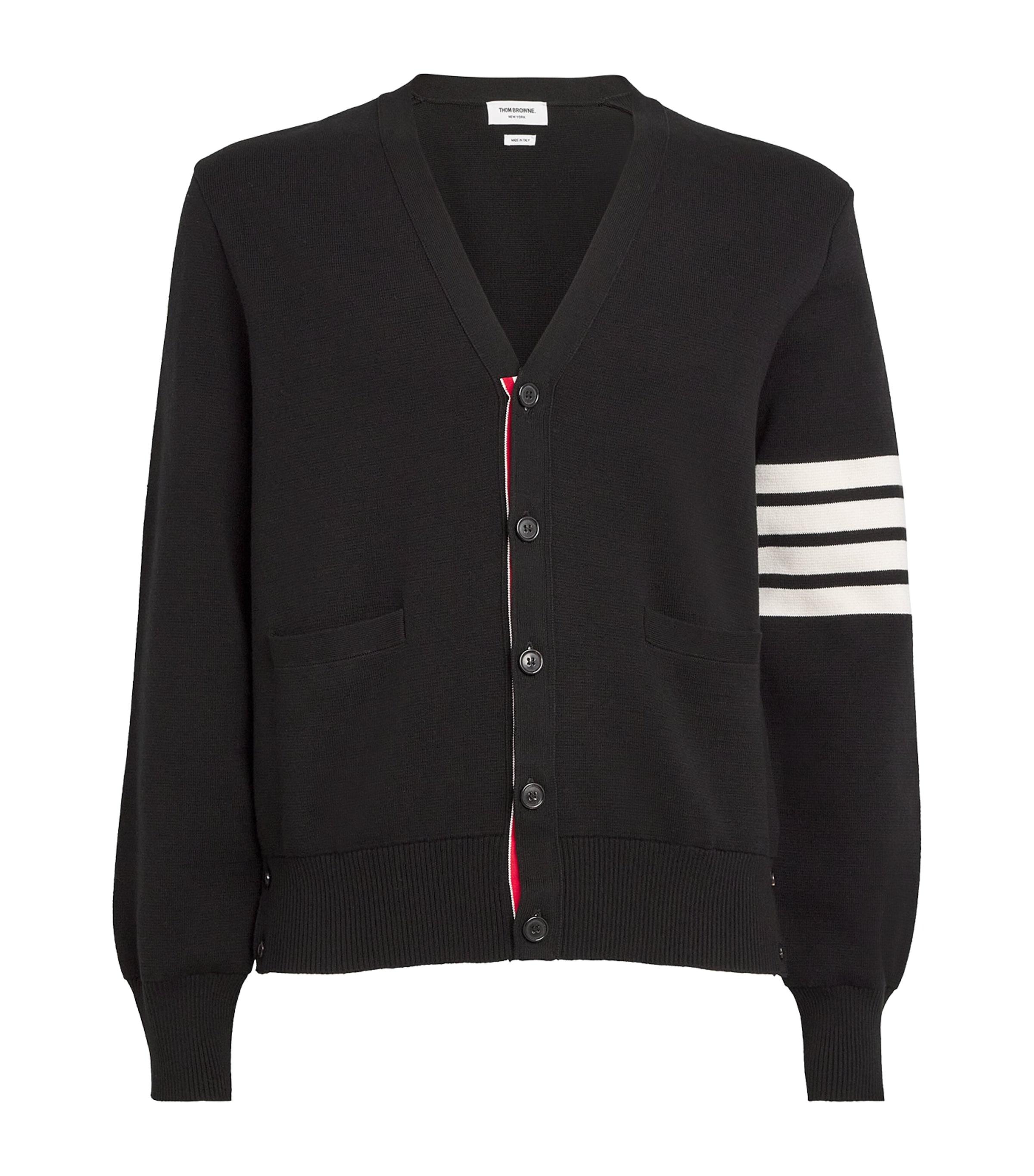 Thom Browne Milano-Stitch V-Neck Cardigan by THOM BROWNE
