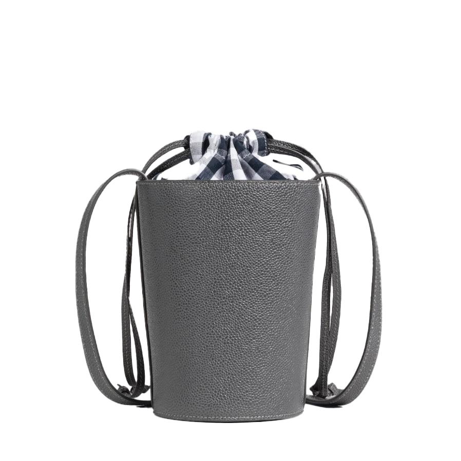 Thom Browne - Mini Crossbody Bucket Bag - Grey by THOM BROWNE