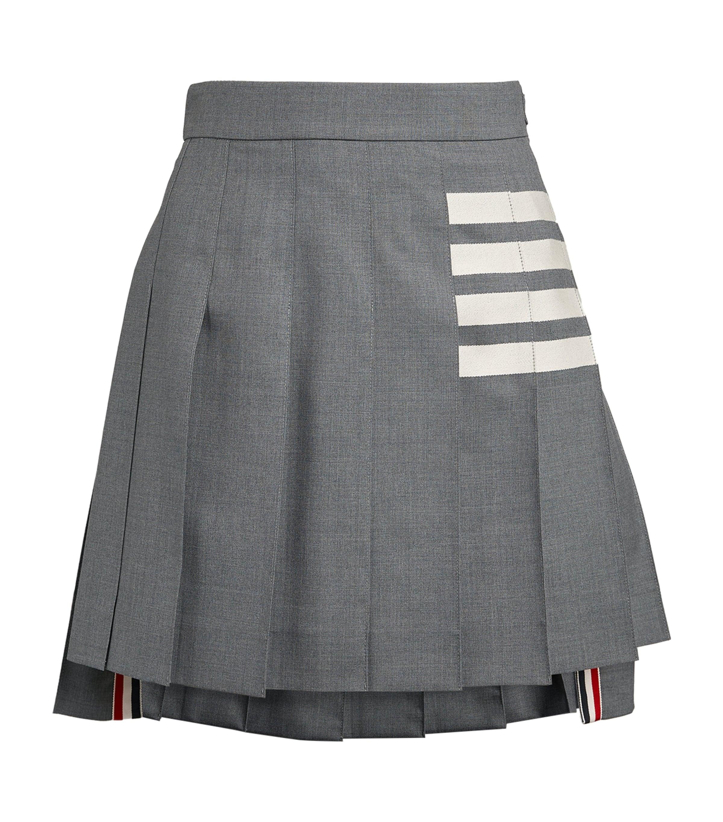 Thom Browne Pleated Mini Skirt by THOM BROWNE