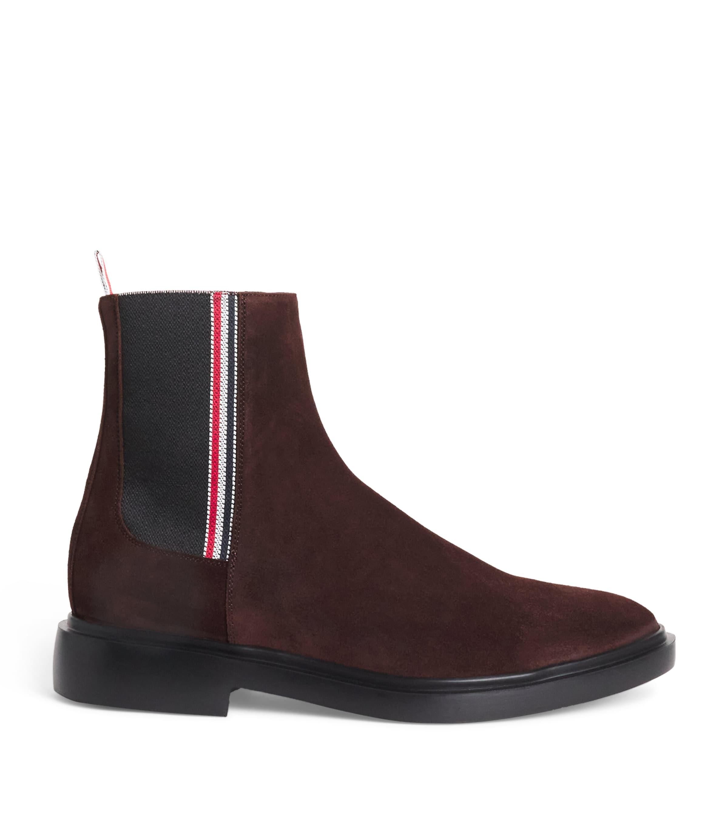 Thom Browne Suede Chelsea Boots by THOM BROWNE