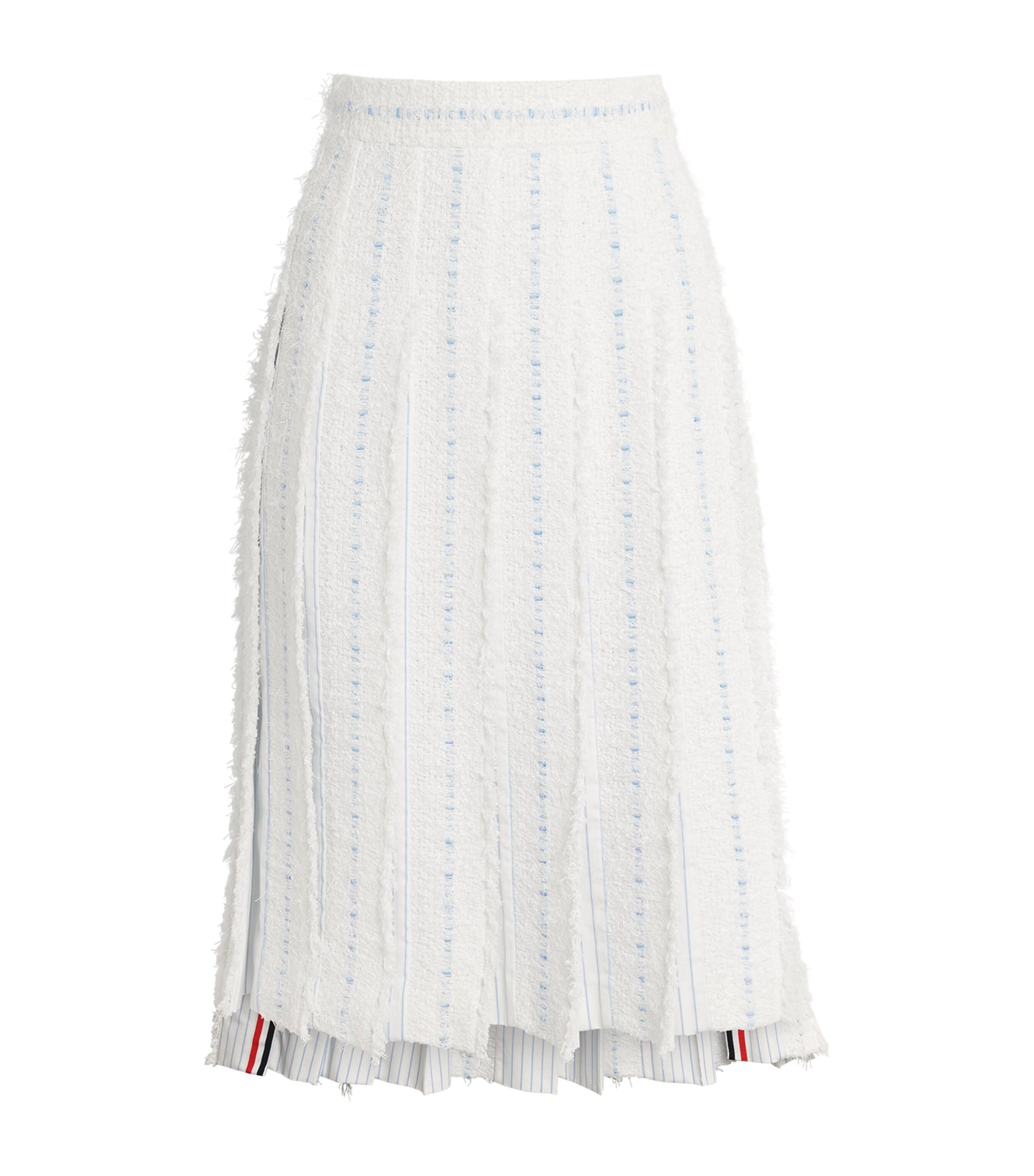 Thom Browne Tweed Knee-Length Skirt by THOM BROWNE
