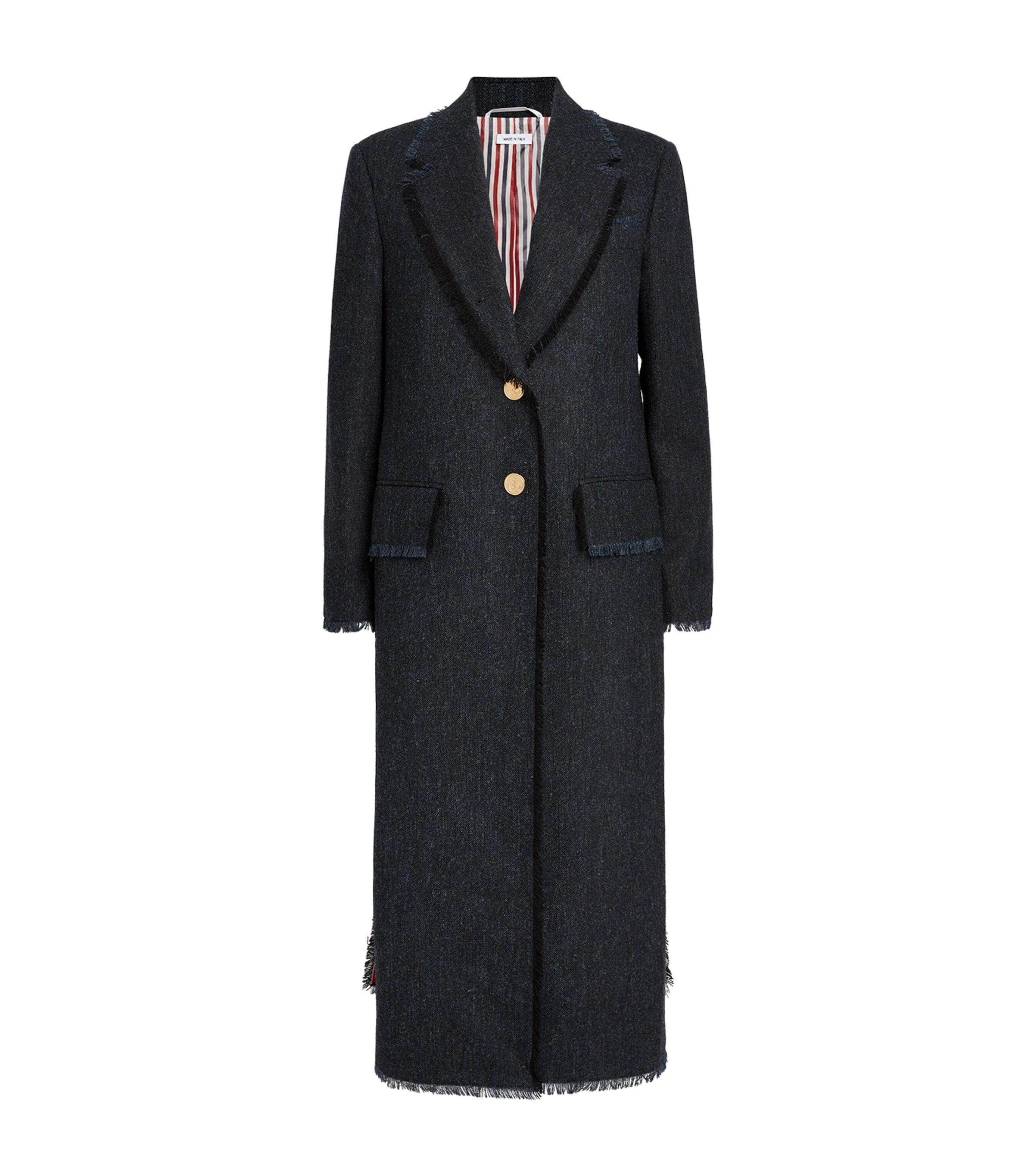 Thom Browne Wide-Lapel Overcoat by THOM BROWNE
