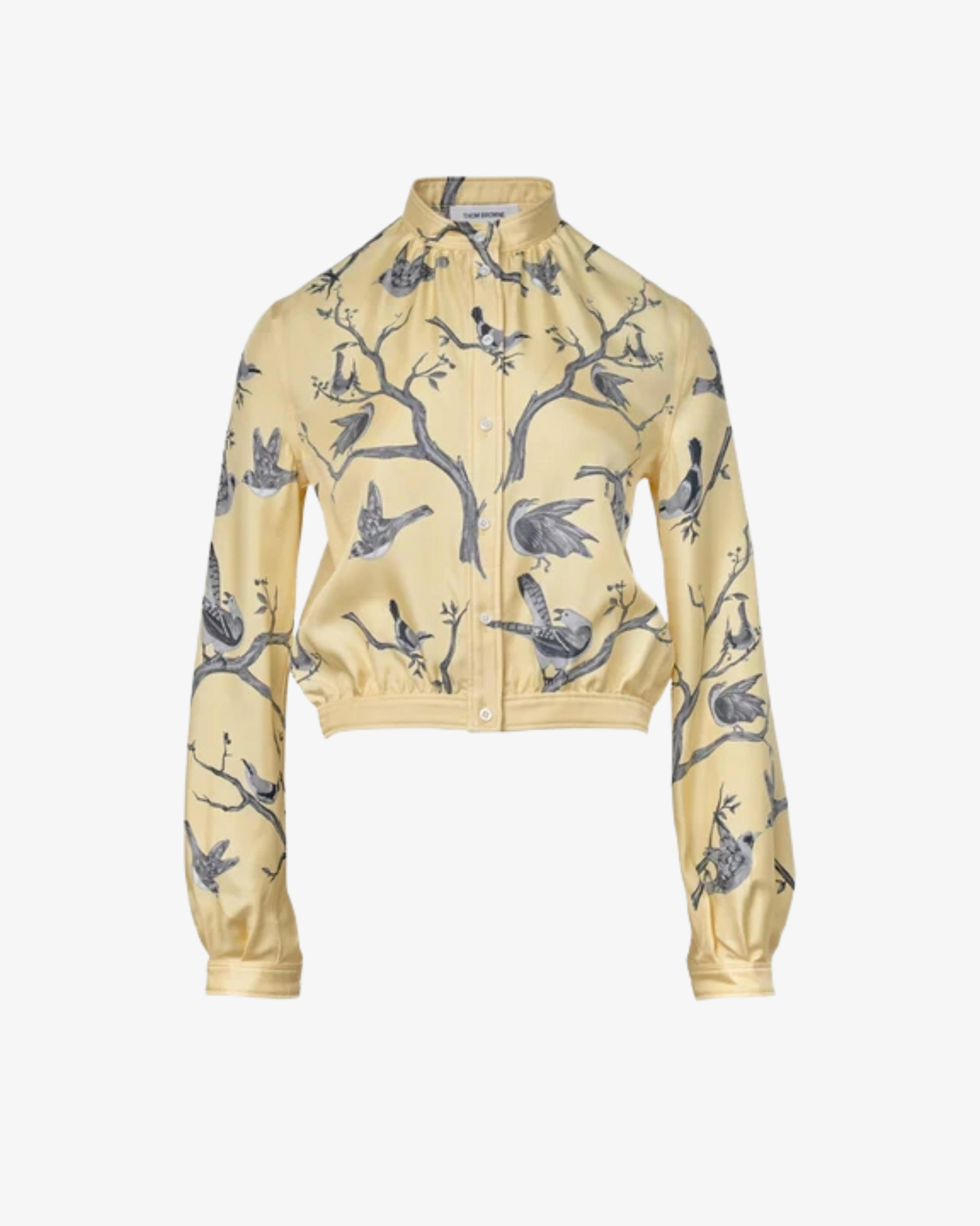 Thom Browne - Women's Gathered Blouse - (Yellow740) by THOM BROWNE