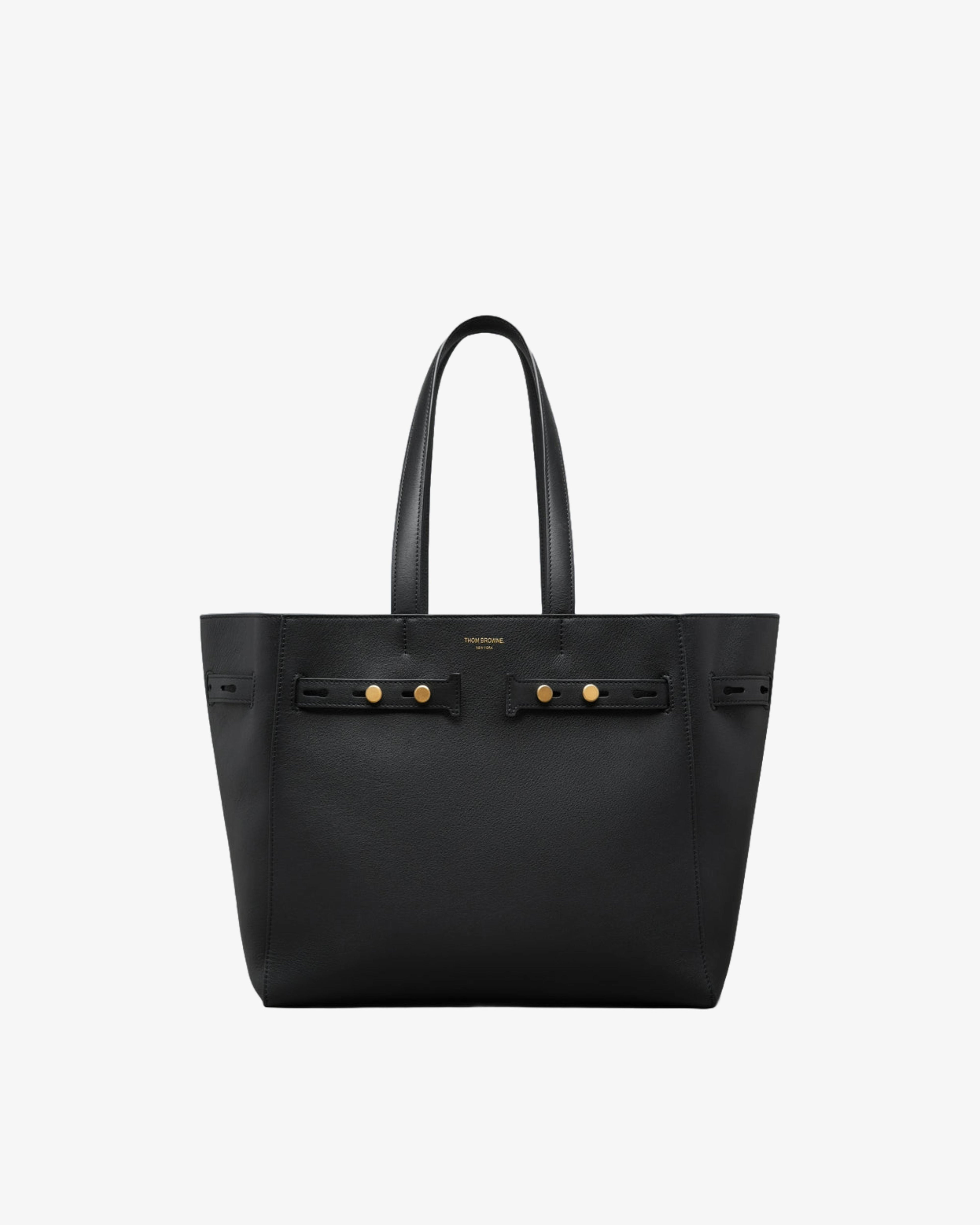 Thom Browne - Women's Mrs. Thom Cabas Bag In Soft Calf Leather - (Black) by THOM BROWNE