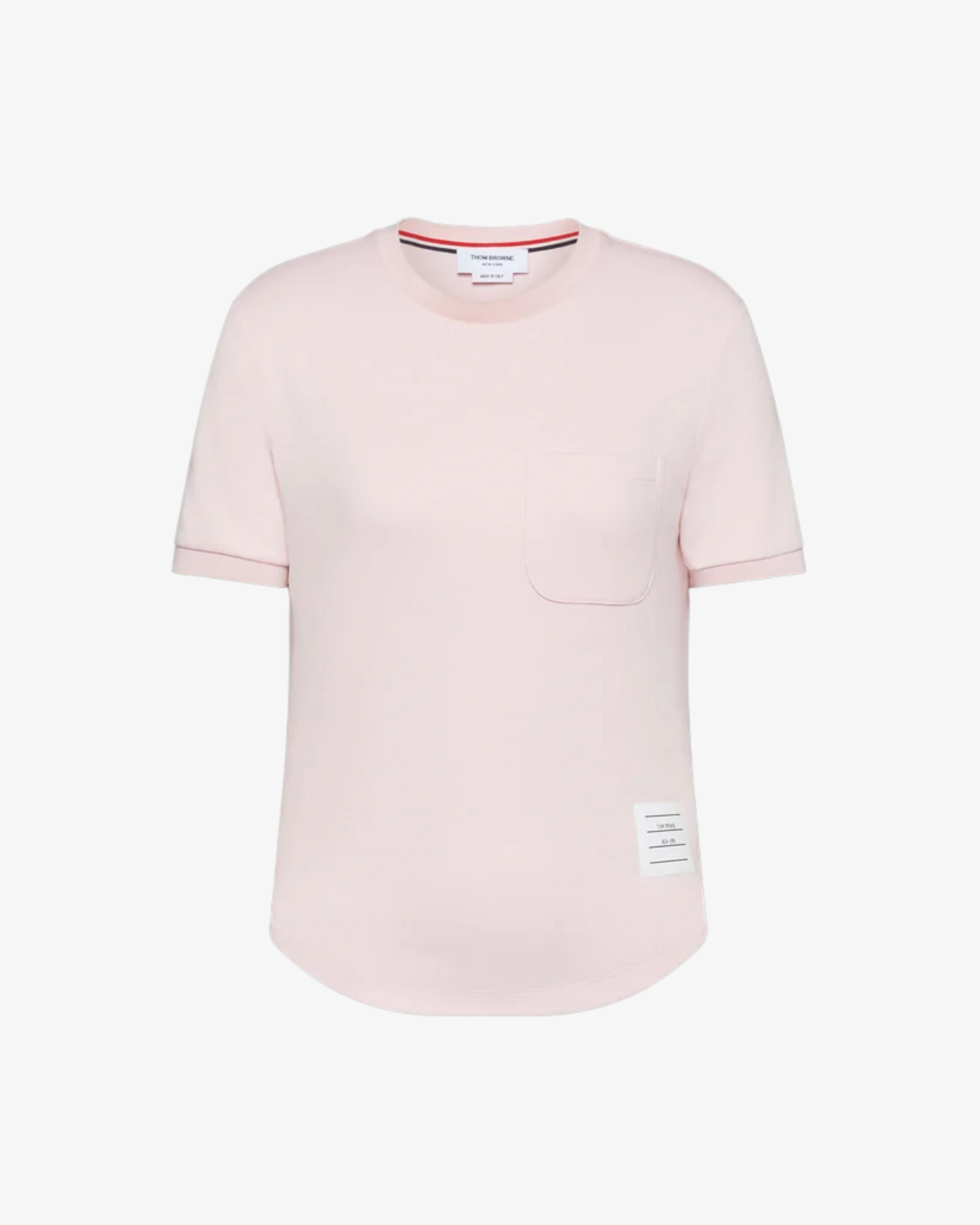 Thom Browne - Women's Short Sleeve Tee - (Light Pink) by THOM BROWNE