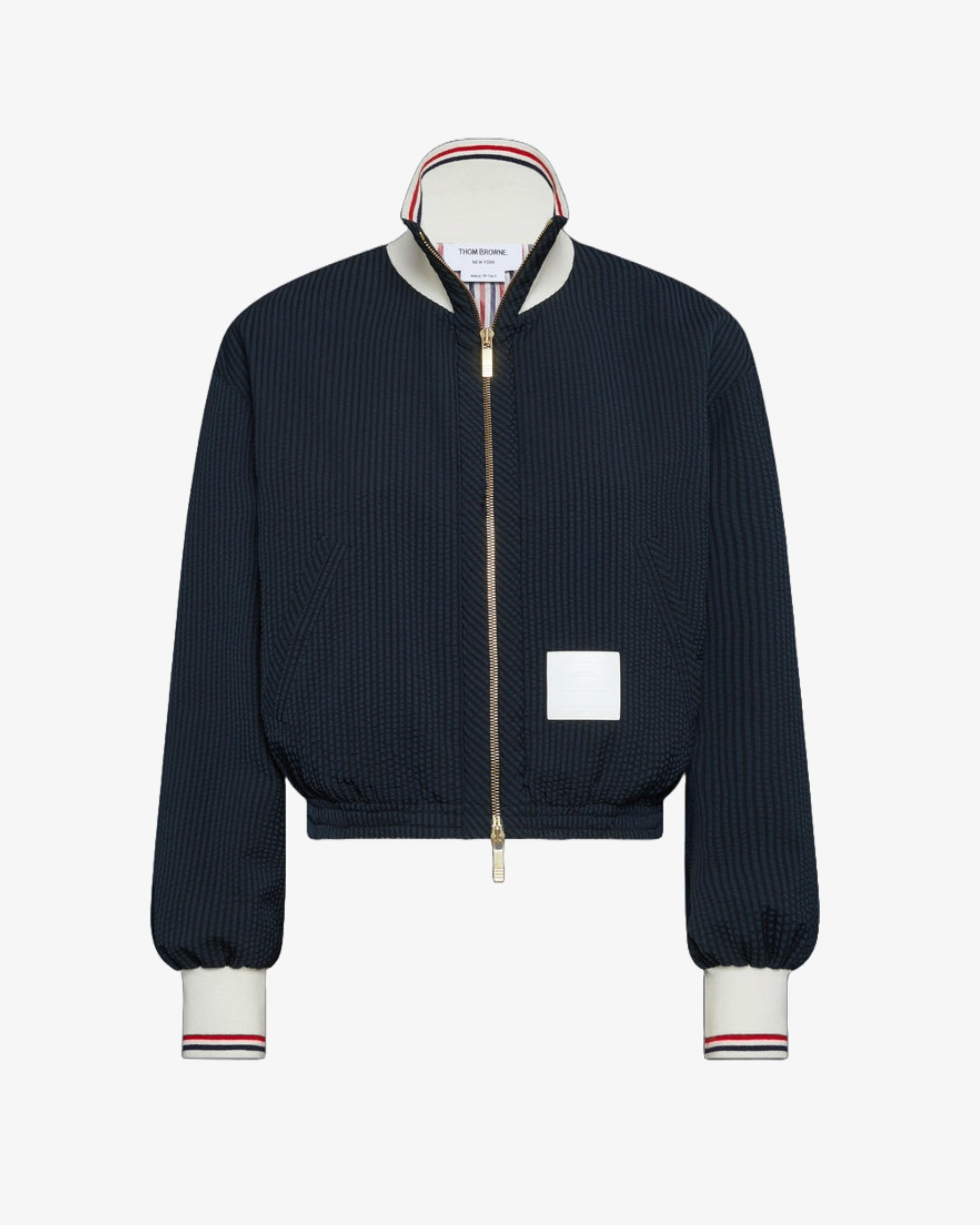 Thom Browne - Women's Zip-Up Track Jacket - (Navy) by THOM BROWNE