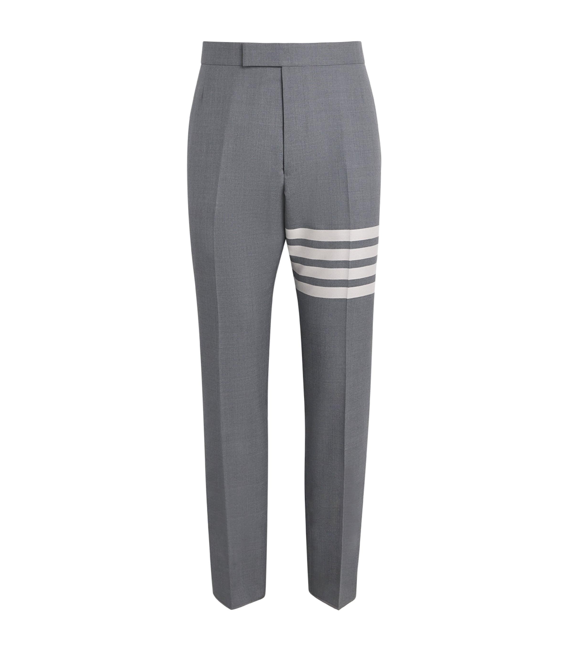 Thom Browne Wool 4-Bar Stripe Tailored Trousers by THOM BROWNE