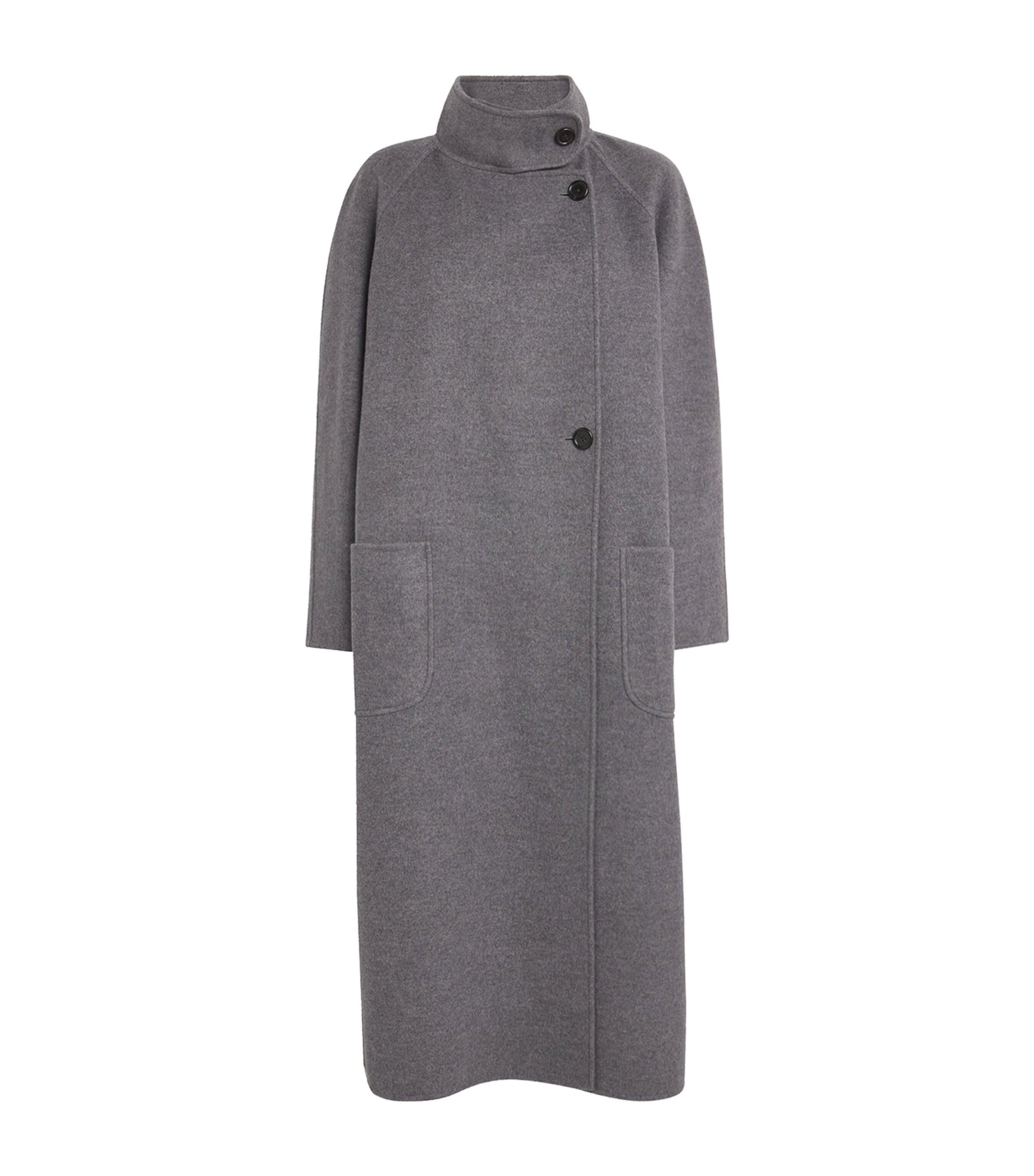 Thom Browne Wool-Cashmere High-Neck Overcoat by THOM BROWNE