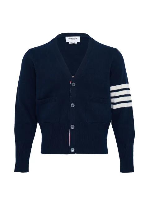 V-neck cardigan by THOM BROWNE