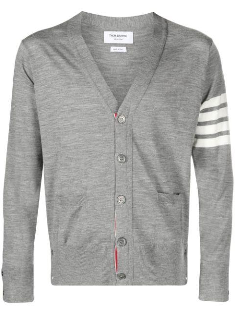 V-neck cardigan by THOM BROWNE