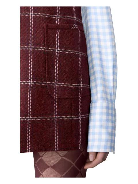Windowpane Hunting tweed mini pencil dress by THOM BROWNE