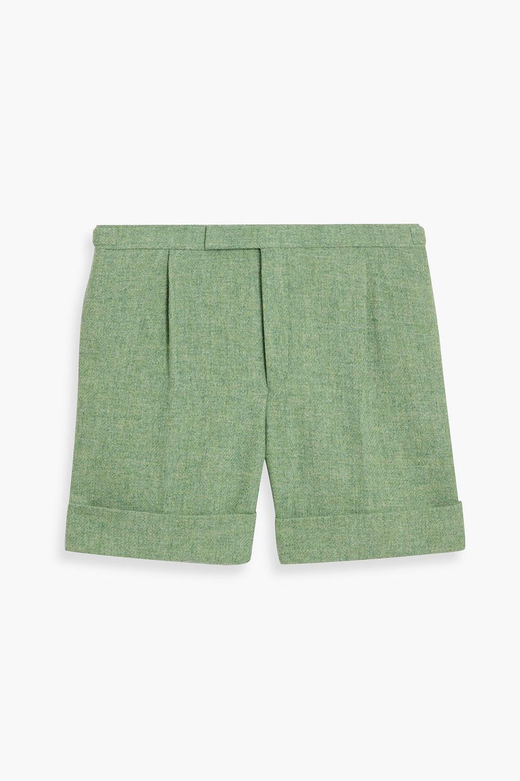 Wool-tweed shorts by THOM BROWNE