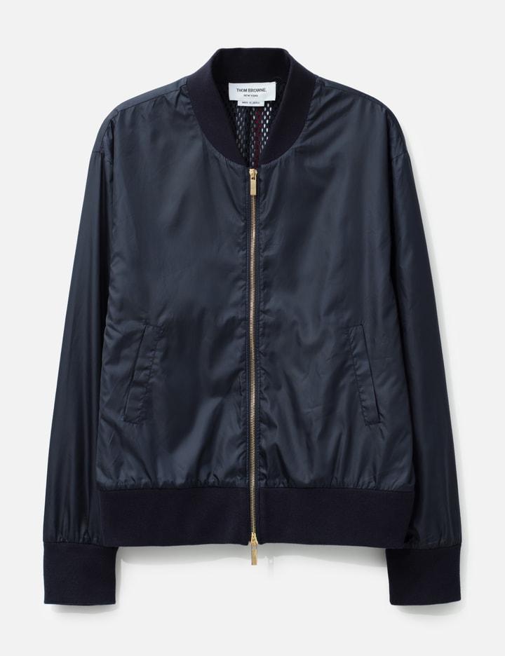 Zip Up Nylon Jacket by THOM BROWNE