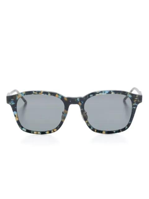 abstract-pattern sunglasses by THOM BROWNE