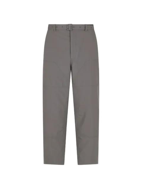 belt detail trousers by THOM BROWNE