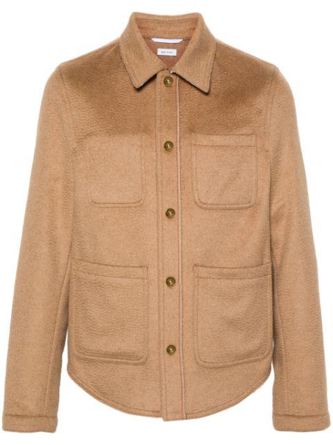 brushed-effect jacket by THOM BROWNE