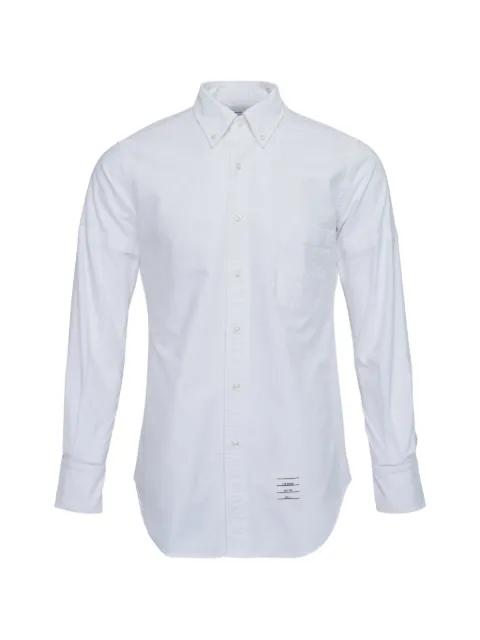button-down long-sleeve shirt by THOM BROWNE