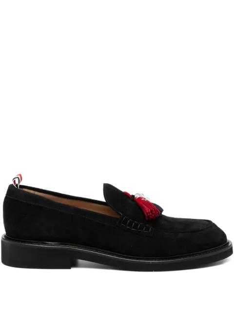 calf suede RWG tassel loafers by THOM BROWNE