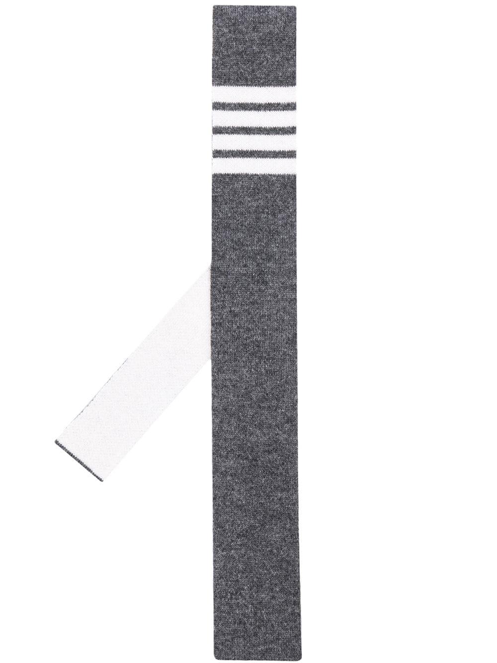 cashmere knit 4-Bar tie by THOM BROWNE