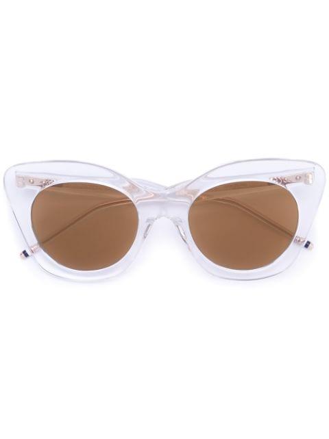 cat-eye frame sunglasses by THOM BROWNE
