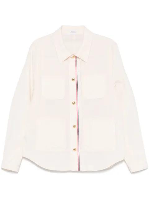 chest patch-pockets shirt by THOM BROWNE