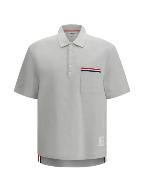 chest-pocket polo shirt by THOM BROWNE