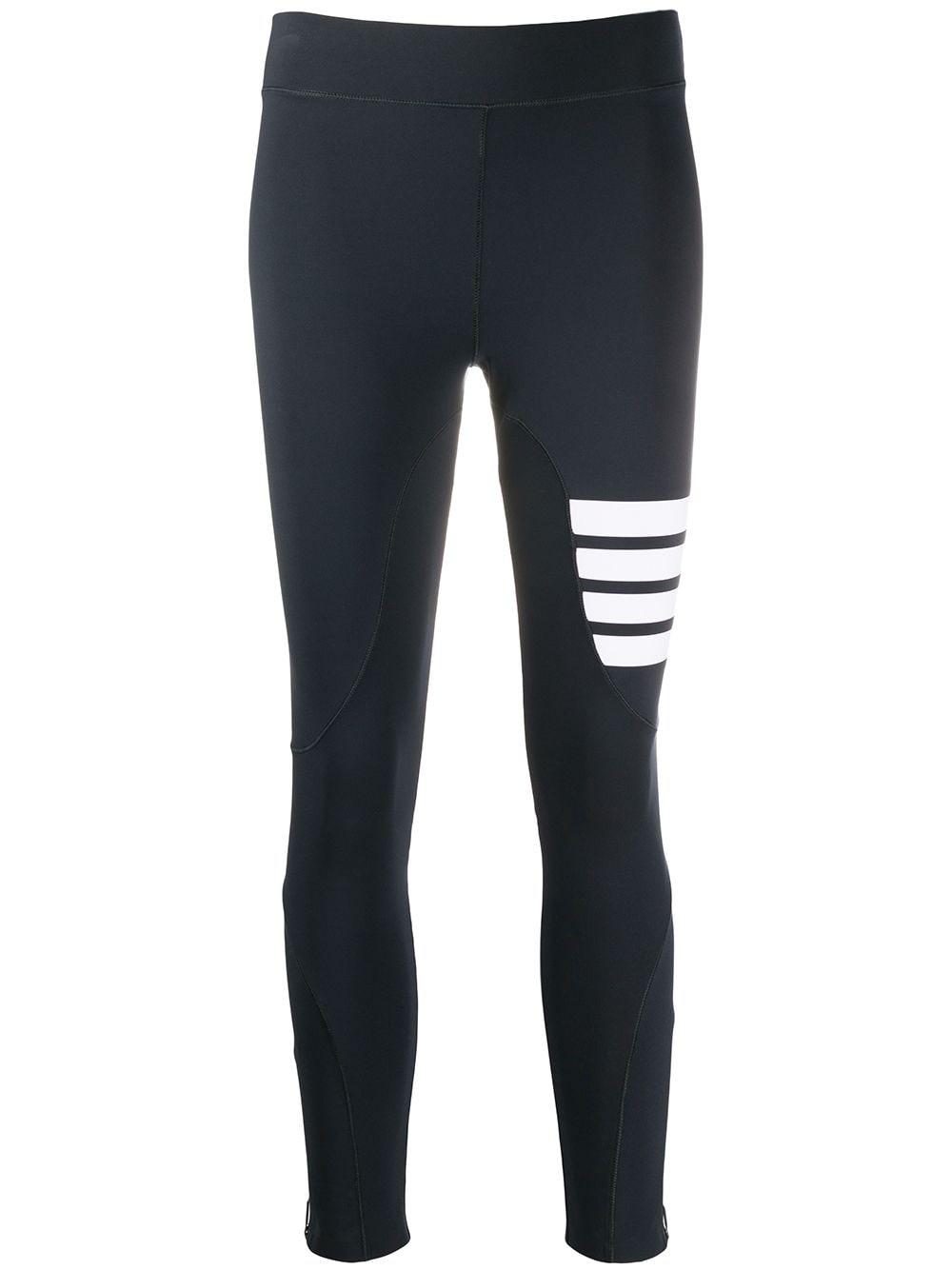 compression tights with 4-bar in polyamide stretch interlock by THOM BROWNE