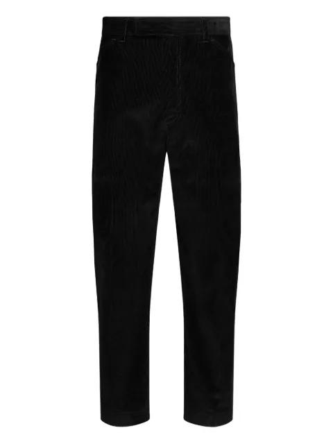 corduroy tapered chino trousers by THOM BROWNE