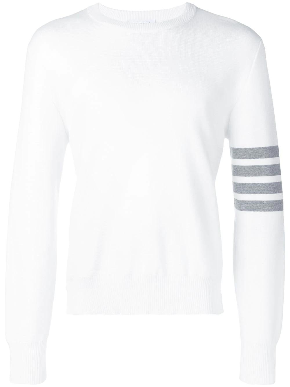cotton crepe 4-Bar pullover by THOM BROWNE