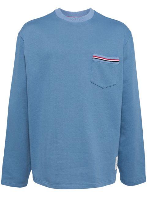 cotton crew-neck sweatshirt by THOM BROWNE