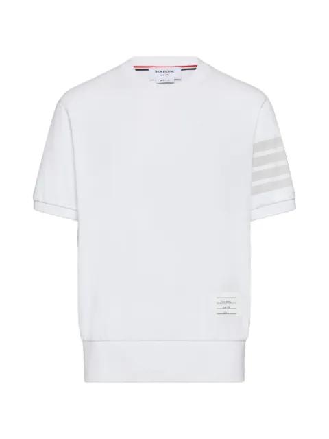 cotton jersey 4-Bar tee by THOM BROWNE