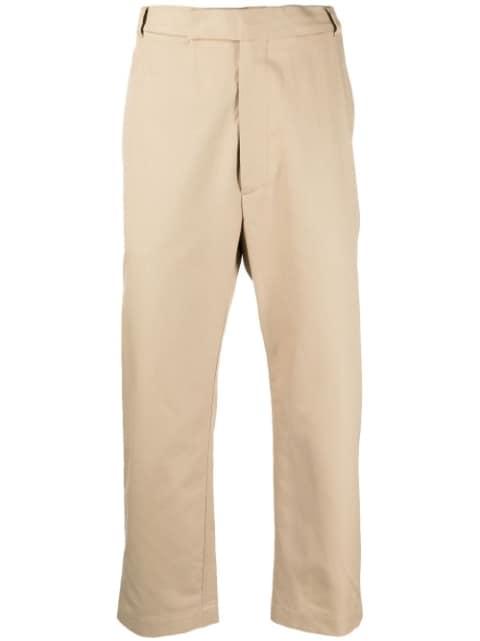 cropped cotton chinos by THOM BROWNE