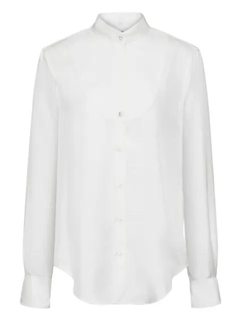 detachable-collar bow shirt by THOM BROWNE