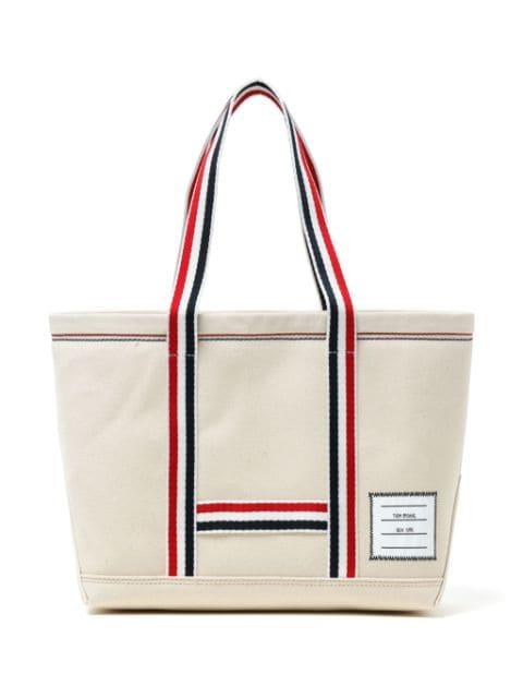 double face canvas small tool tote by THOM BROWNE