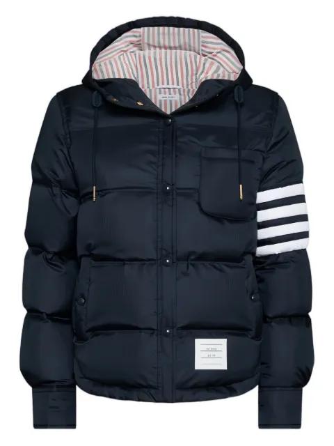 down hoodied jacket by THOM BROWNE