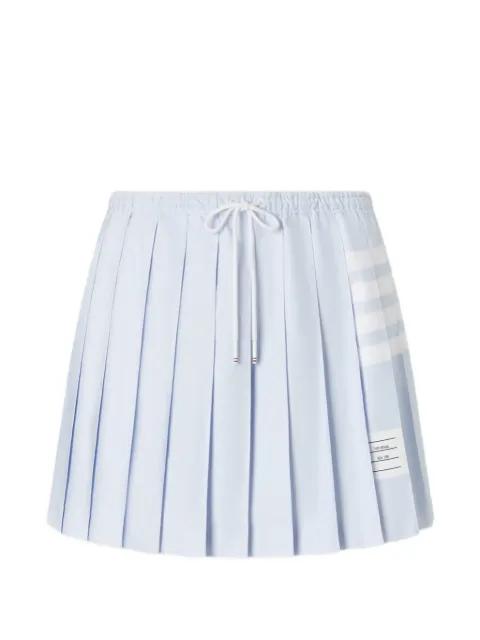 drawstring pleated mini skirt by THOM BROWNE