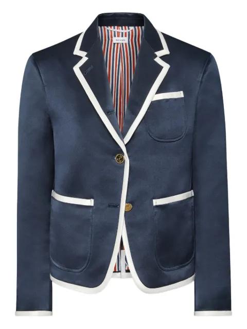 duchess satin blazer by THOM BROWNE